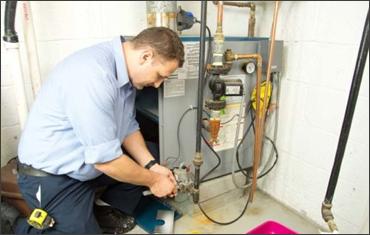 Gas log set installation