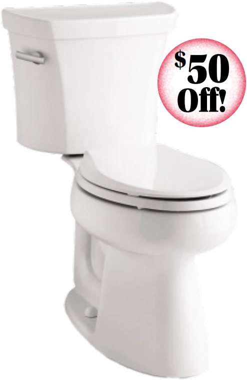 $50 off Kohler Highline comfort Height&trade; toilet